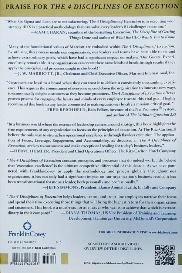 The 4 Disciplines of Execution: Achieving Your Wildly Important Goals - Sean Covey (hardcover) - Image 3