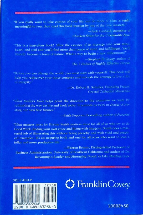 What Matters Most: The Power of Living Your Values - Hyrum W. Smith - Image 2