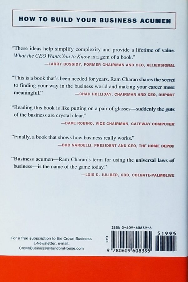 What the CEO Wants You to Know : How Your Company Really Works - Ram Charan - Image 2