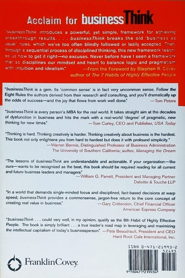 businessThink: Rules for Getting It Right - Now, and No Matter What! - David Marcum, Steve Smith, Mahan Khalsa - Image 2