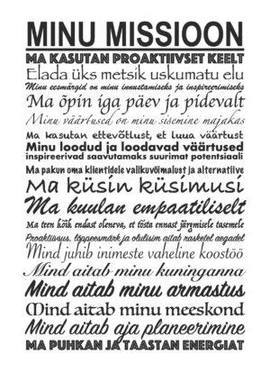 Isikliku missiooni loomine