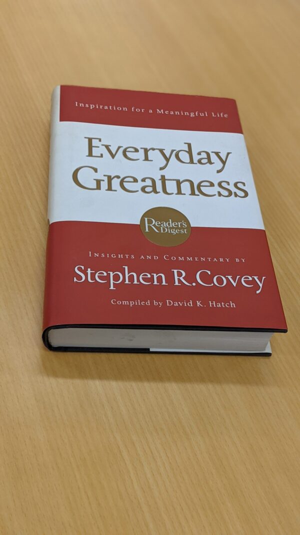 Everyday Greatness: Inspiration for a Meaningful Life - Stephen Covey (hardcover) - Image 3